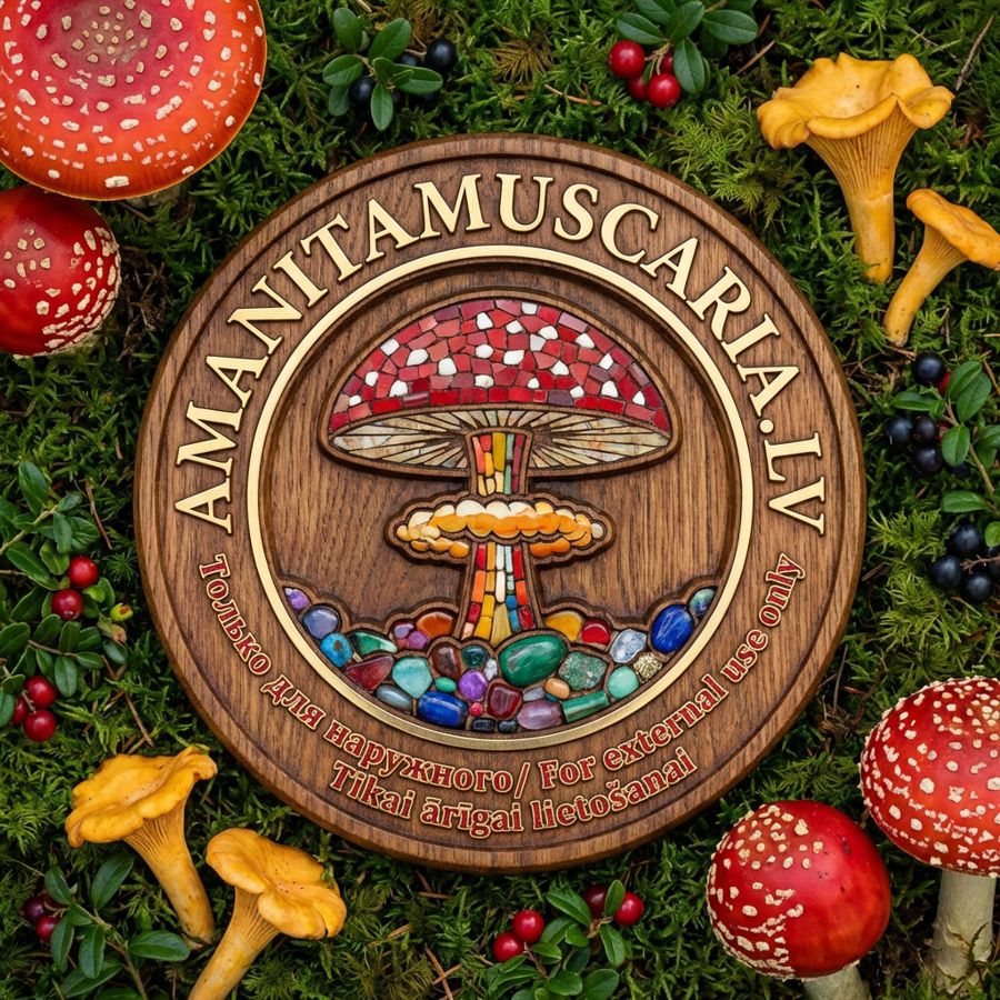 Знак AMANITAMUSCARIA.LV